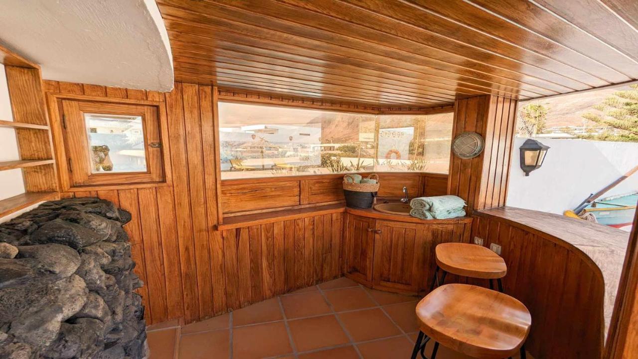 Bungalow Allende Famara Con Piscina Privada Y Ac 외부 사진